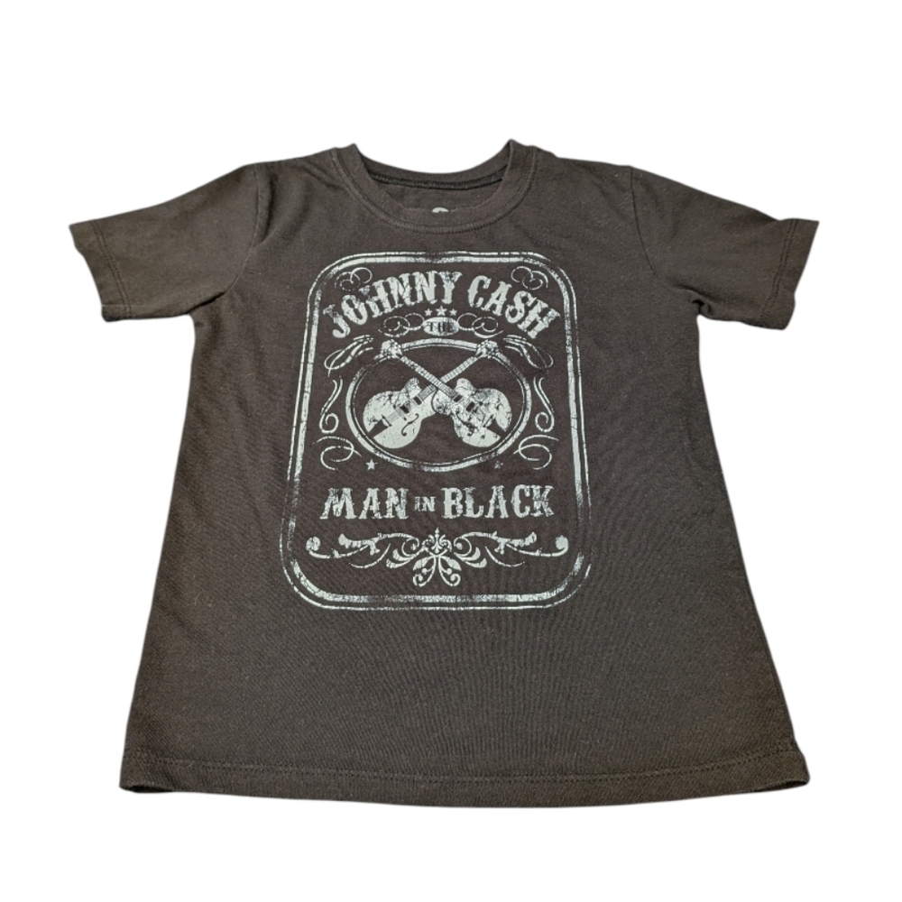 Johnny Cash Man in Black Kids Band Tee 5T Graphic Country Rock Licensed Merch